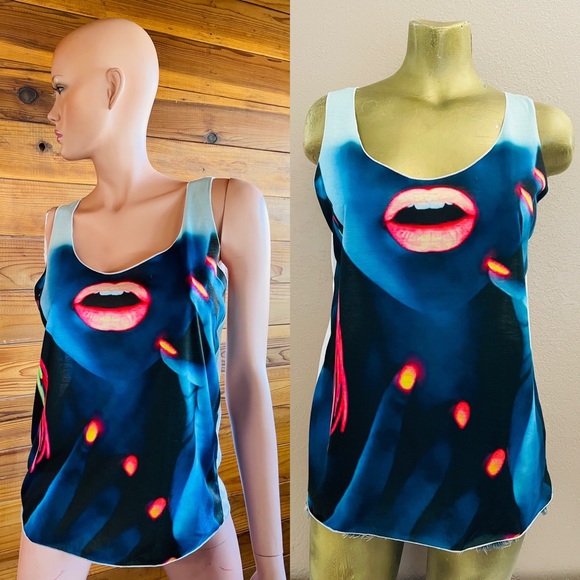 LSD IBIZA New Sexy Black Light Nightclub / Festival TANK TOP Must See! M - Picture 12 of 16